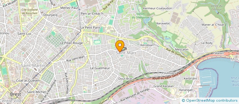 localisation de l'entreprise MONSIEUR ALAIN NARQUET à BREST