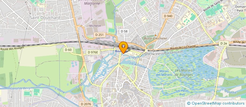 localisation de l'entreprise MONSIEUR ALAIN NAUDET  BOURGES