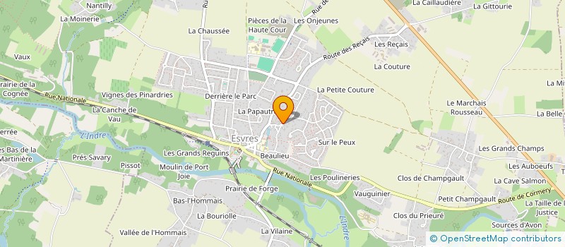 localisation de l'entreprise MONSIEUR ALAIN NAULEAU à ESVRES