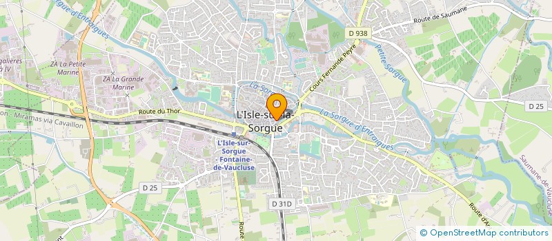 localisation de l'entreprise MONSIEUR ALAIN NAVETAT  L'ISLE-SUR-LA-SORGUE