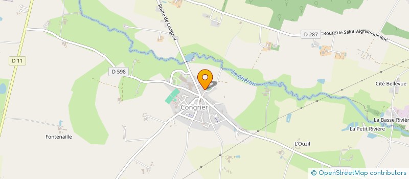 localisation de l'entreprise MONSIEUR ALAIN NEVEU  CONGRIER