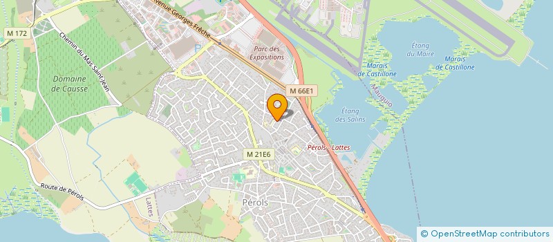 localisation de l'entreprise MONSIEUR ALAIN NEVEU  PEROLS