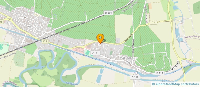 localisation de l'entreprise MONSIEUR ALAIN NOEL  AY-CHAMPAGNE