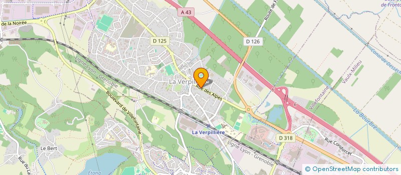 localisation de l'entreprise MONSIEUR ALAIN NOIR  LA VERPILLIERE