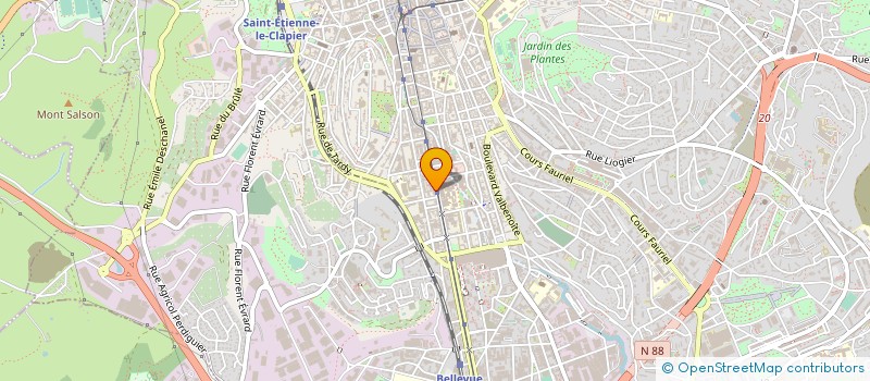 localisation de l'entreprise MONSIEUR ALAIN NOISIER  SAINT-ETIENNE