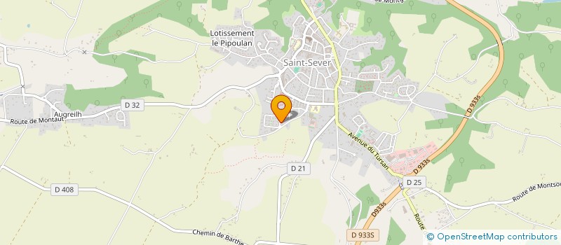 localisation de l'entreprise MONSIEUR ALAIN NOUGARO  SAINT-SEVER