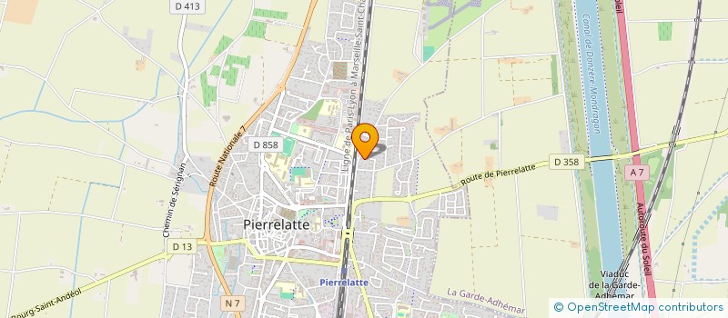 localisation de l'entreprise MONSIEUR ALAIN NOURRY  PIERRELATTE