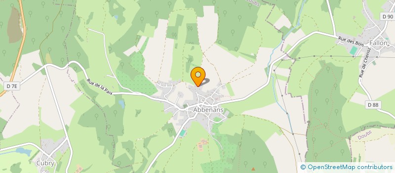 localisation de l'entreprise MONSIEUR ALAIN OBERON  ABBENANS