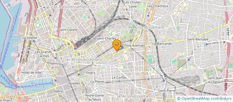 localisation de l'entreprise MONSIEUR ALAIN OLINGOU  LES PENNES-MIRABEAU