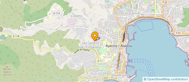 localisation de l'entreprise MONSIEUR ALAIN OLIVESI  AJACCIO