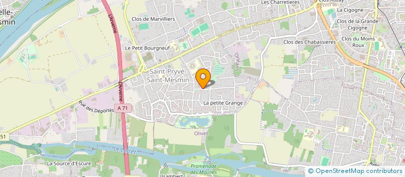 localisation de l'entreprise MONSIEUR ALAIN OZDIEV à SAINT-PRYVE-SAINT-MESMIN
