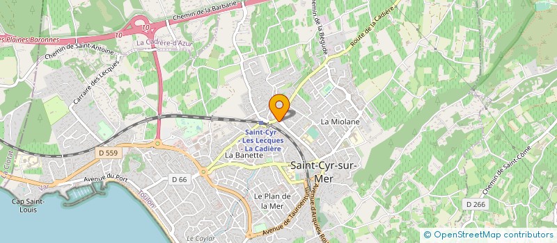 localisation de l'entreprise MONSIEUR ALAIN PACROS à SAINT-CYR-SUR-MER