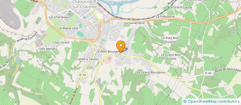 localisation de l'entreprise MONSIEUR ALAIN PAILLAT à CHATEAUNEUF-SUR-CHARENTE
