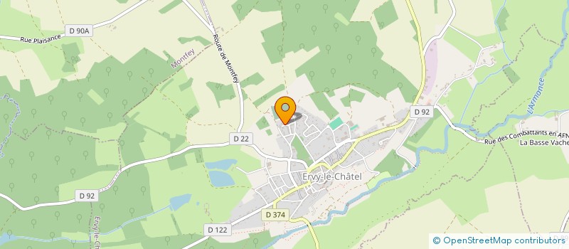 localisation de l'entreprise MONSIEUR ALAIN PAILLER à ERVY-LE-CHATEL
