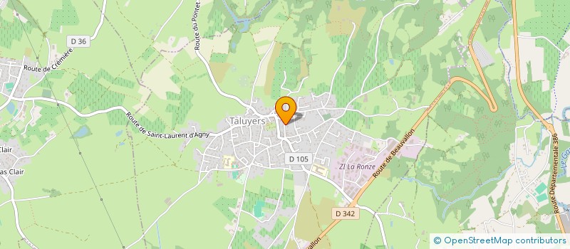 localisation de l'entreprise MONSIEUR ALAIN PAILLET  TALUYERS