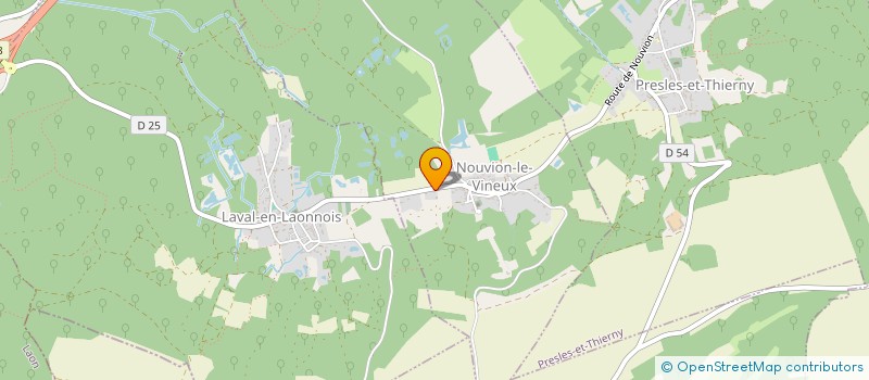 localisation de l'entreprise MONSIEUR ALAIN PAILLOUX  NOUVION-LE-VINEUX