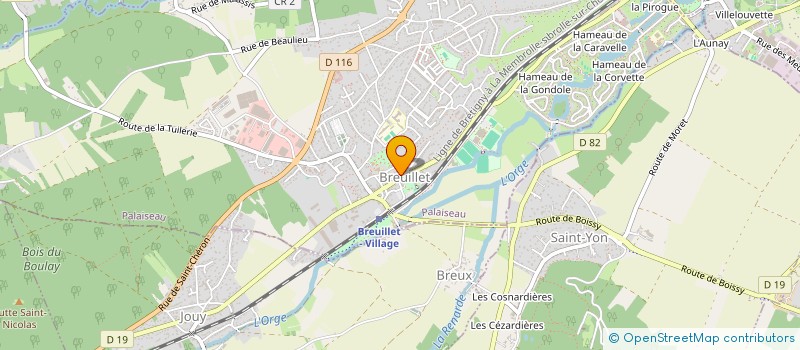 localisation de l'entreprise MONSIEUR ALAIN PAJADON  BREUILLET