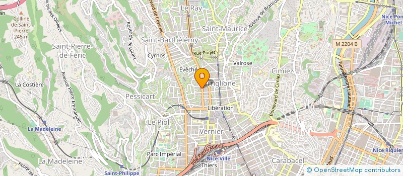 localisation de l'entreprise MONSIEUR ALAIN PALLANCA à NICE