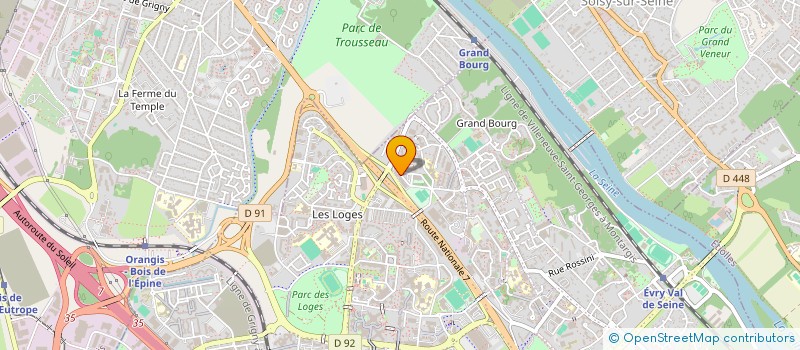 localisation de l'entreprise MONSIEUR ALAIN PALMIERI à EVRY-COURCOURONNES