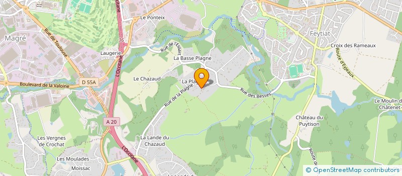 localisation de l'entreprise MONSIEUR ALAIN PANTEIX  FEYTIAT