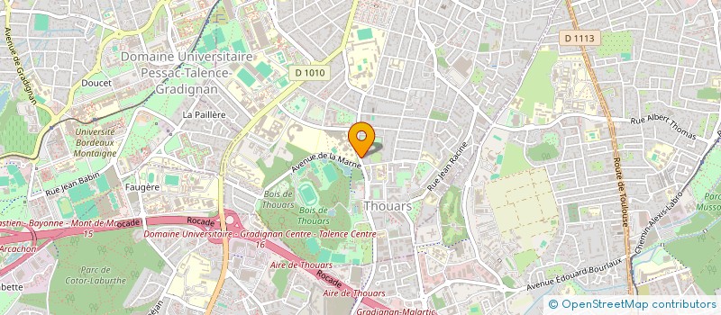localisation de l'entreprise MONSIEUR ALAIN PAOLI  TALENCE