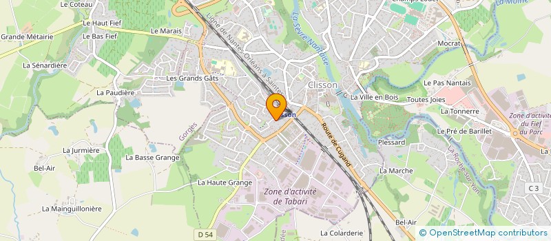 localisation de l'entreprise MONSIEUR ALAIN PAPILLON  CLISSON