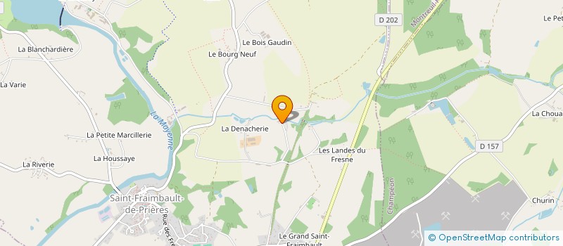 localisation de l'entreprise MONSIEUR ALAIN PARIS à SAINT-FRAIMBAULT-DE-PRIERES