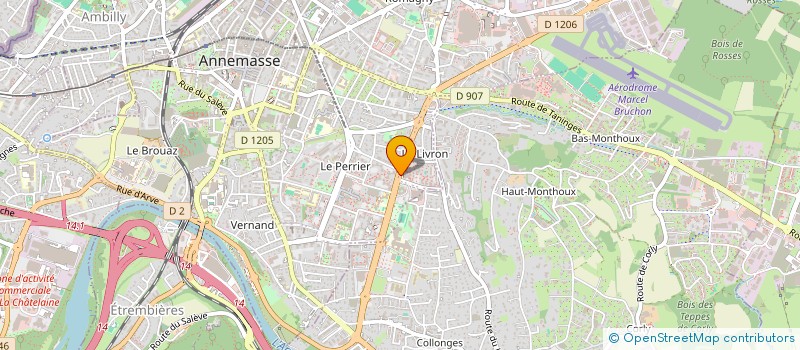 localisation de l'entreprise MONSIEUR ALAIN PARISOT à ANNEMASSE