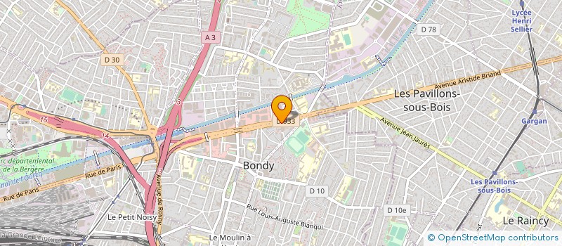 localisation de l'entreprise MONSIEUR ALAIN PARMENTIER à BONDY