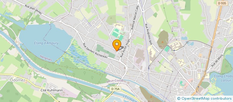 localisation de l'entreprise MONSIEUR ALAIN PARMENTIER  VIEUX-CONDE