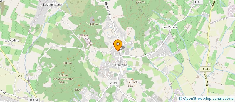 localisation de l'entreprise MONSIEUR ALAIN PARRET  GARGAS