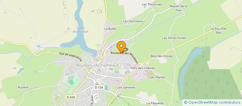 localisation de l'entreprise MONSIEUR ALAIN PARRY  YGRANDE