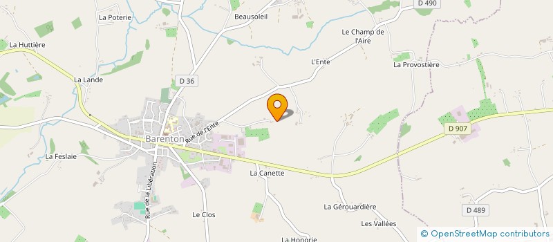 localisation de l'entreprise MONSIEUR ALAIN PASSAYS à BARENTON