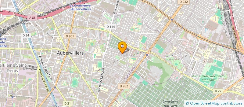 localisation de l'entreprise MONSIEUR ALAIN PATRICK ZELLER à AUBERVILLIERS