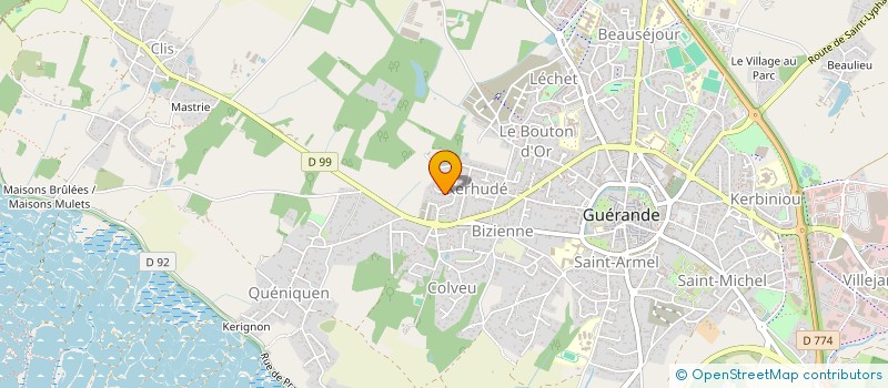 localisation de l'entreprise MONSIEUR ALAIN PAUCHET à GUERANDE