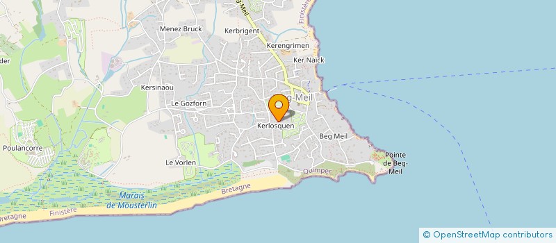 localisation de l'entreprise MONSIEUR ALAIN PAUGAM à FOUESNANT