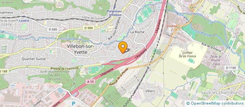 localisation de l'entreprise MONSIEUR ALAIN PAUL ANDRE LEPOUTRE à VILLEBON-SUR-YVETTE