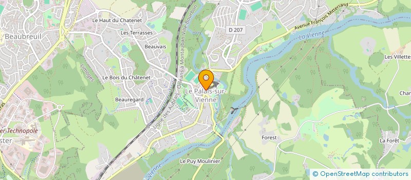 localisation de l'entreprise MONSIEUR ALAIN PAUL BOYER  LE PALAIS-SUR-VIENNE