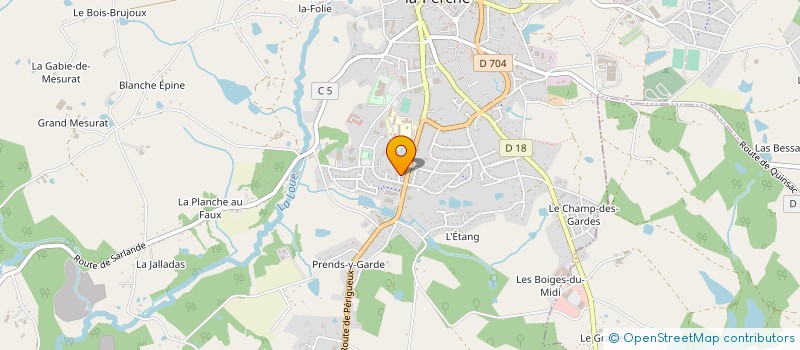 localisation de l'entreprise MONSIEUR ALAIN PAULIAT à ST YRIEIX LA PERCHE
