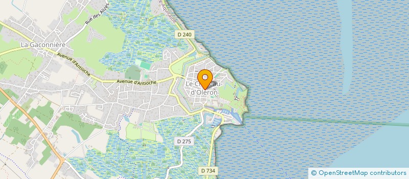 localisation de l'entreprise MONSIEUR ALAIN PAUTES  LE CHATEAU-D'OLERON