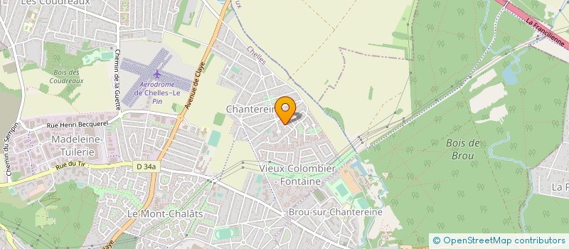 localisation de l'entreprise MONSIEUR ALAIN PAUVERT  CHELLES