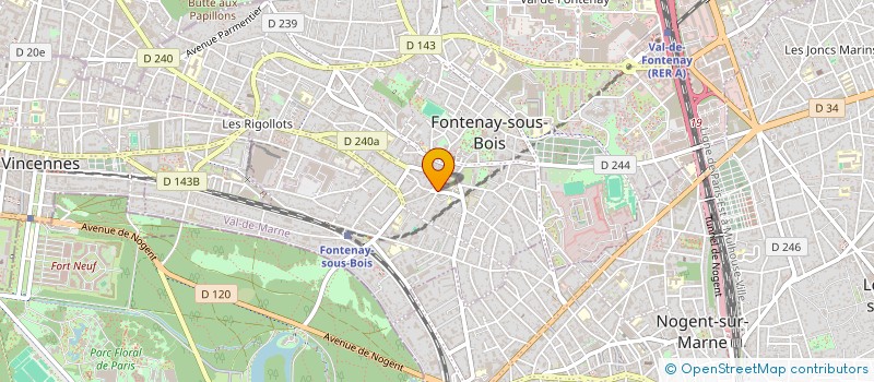 localisation de l'entreprise MONSIEUR ALAIN PAYS à FONTENAY-SOUS-BOIS