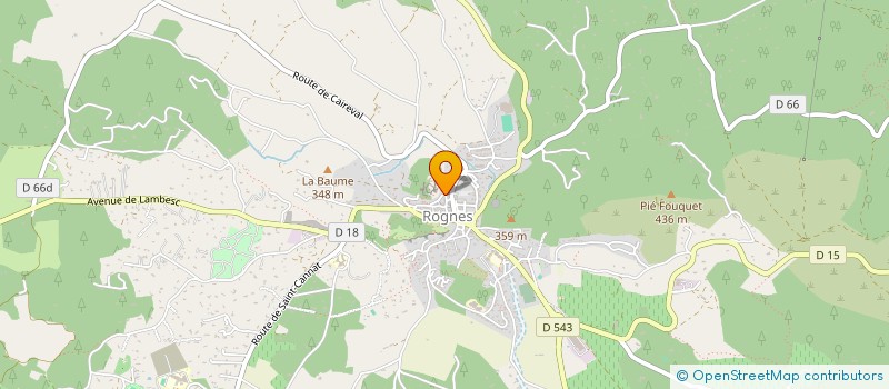 localisation de l'entreprise MONSIEUR ALAIN PECOUT à ROGNES