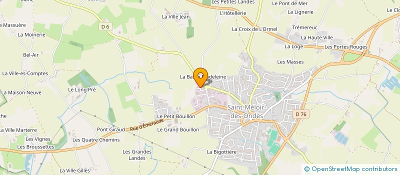 localisation de l'entreprise MONSIEUR ALAIN PEDRON  SAINT-MELOIR-DES-ONDES