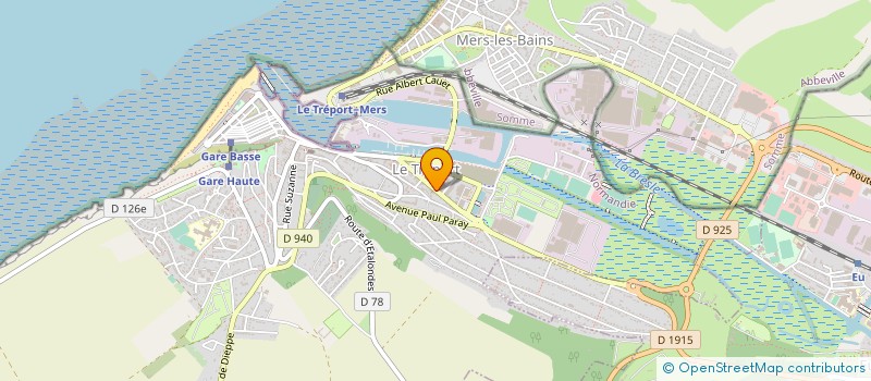 localisation de l'entreprise MONSIEUR ALAIN PEEREN  LE TREPORT