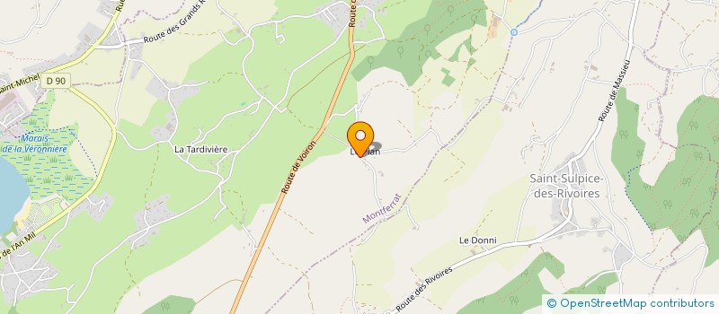 localisation de l'entreprise MONSIEUR ALAIN PEGOUD  SAINT-GEOIRE-EN-VALDAINE