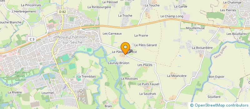 localisation de l'entreprise MONSIEUR ALAIN PELERIN  NOYAL-CHATILLON-SUR-SEICHE