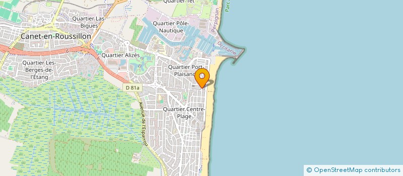 localisation de l'entreprise MONSIEUR ALAIN PELISSIE  CANET-EN-ROUSSILLON