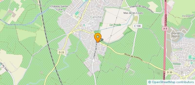 localisation de l'entreprise MONSIEUR ALAIN PELISSIER  CANOHES