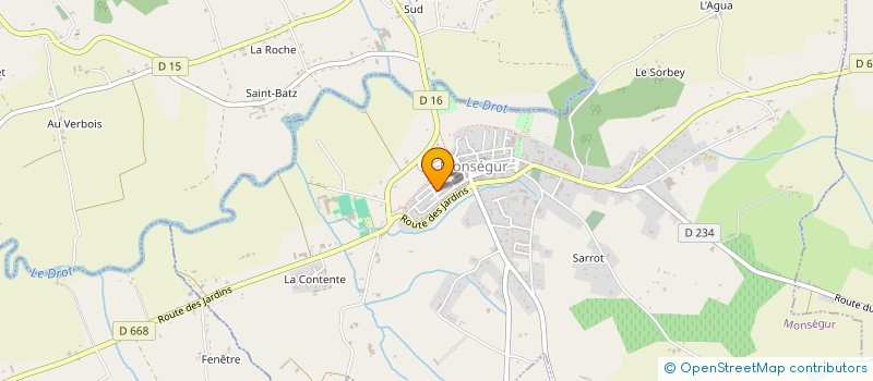 localisation de l'entreprise MONSIEUR ALAIN PELLETIER  MONSEGUR